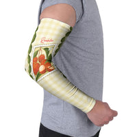 Aloha Hawaii Rambutan Palaka Motifs Arm Sleeves Hawaiian Fruit Stylized Stamp LT14 - Polynesian Pride