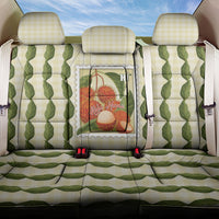 Aloha Hawaii Rambutan Palaka Motifs Back Car Seat Cover Hawaiian Fruit Stylized Stamp LT14 One Size Yellow - Polynesian Pride
