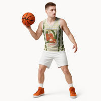 Aloha Hawaii Rambutan Palaka Motifs Basketball Jersey Hawaiian Fruit Stylized Stamp LT14 - Polynesian Pride