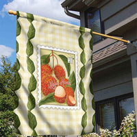 Aloha Hawaii Rambutan Palaka Motifs Garden Flag Hawaiian Fruit Stylized Stamp LT14 - Polynesian Pride
