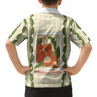 Aloha Hawaii Rambutan Palaka Motifs Hawaiian Shirt Hawaiian Fruit Stylized Stamp LT14 - Polynesian Pride