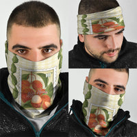 Aloha Hawaii Rambutan Palaka Motifs Neck Gaiter Hawaiian Fruit Stylized Stamp LT14 - Polynesian Pride