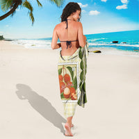 Aloha Hawaii Rambutan Palaka Motifs Sarong Hawaiian Fruit Stylized Stamp LT14 - Polynesian Pride