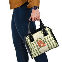 Aloha Hawaii Rambutan Palaka Motifs Shoulder Handbag Hawaiian Fruit Stylized Stamp LT14 - Polynesian Pride