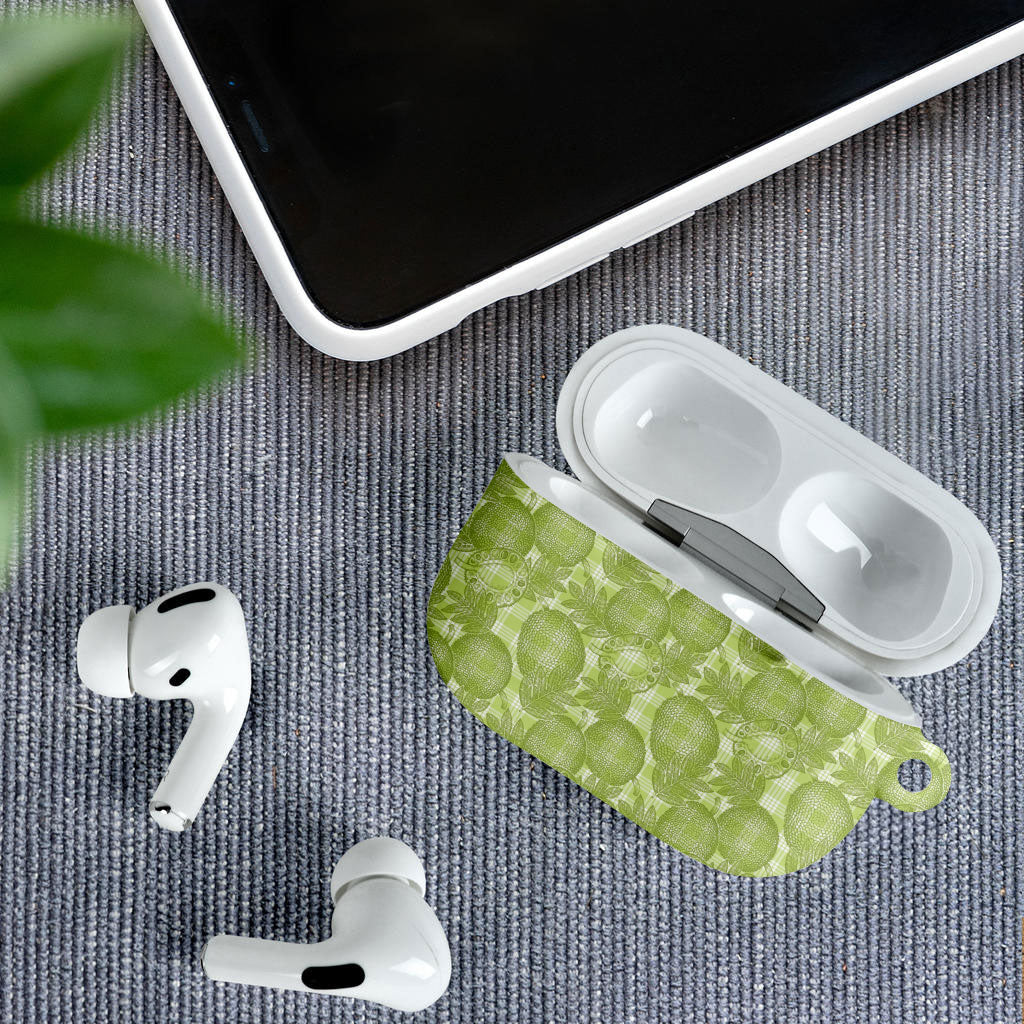 Omaomao Hawaii Breadfruit Palaka Motifs AirPods Case LT14 - Polynesian Pride