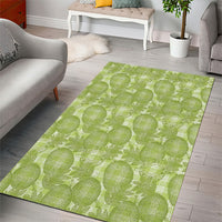 Omaomao Hawaii Breadfruit Palaka Motifs Area Rug LT14 - Polynesian Pride