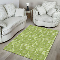 Omaomao Hawaii Breadfruit Palaka Motifs Area Rug LT14 - Polynesian Pride