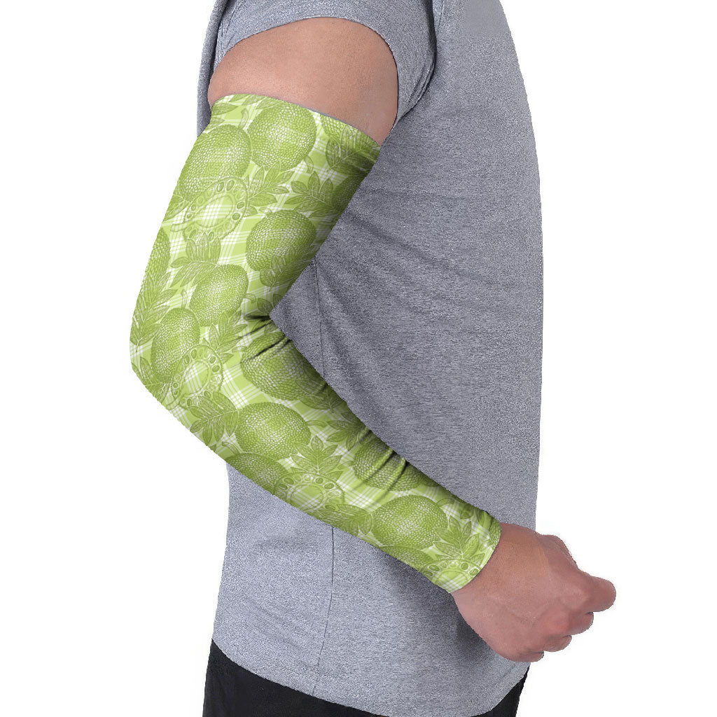 Omaomao Hawaii Breadfruit Palaka Motifs Arm Sleeves LT14 - Polynesian Pride