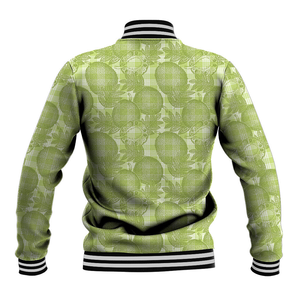 Omaomao Hawaii Breadfruit Palaka Motifs Baseball Jacket LT14 - Polynesian Pride