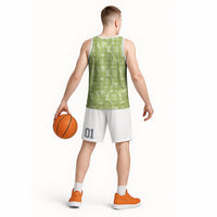 Omaomao Hawaii Breadfruit Palaka Motifs Basketball Jersey LT14 - Polynesian Pride