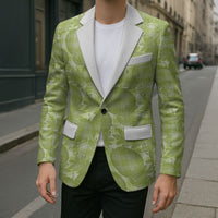Omaomao Hawaii Breadfruit Palaka Motifs Blazer LT14 - Polynesian Pride