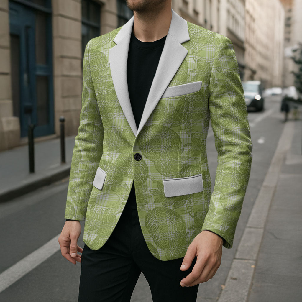 Omaomao Hawaii Breadfruit Palaka Motifs Blazer LT14 - Polynesian Pride