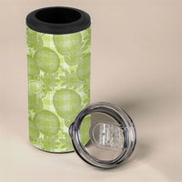 Omaomao Hawaii Breadfruit Palaka Motifs 4 in 1 Can Cooler Tumbler LT14 - Polynesian Pride