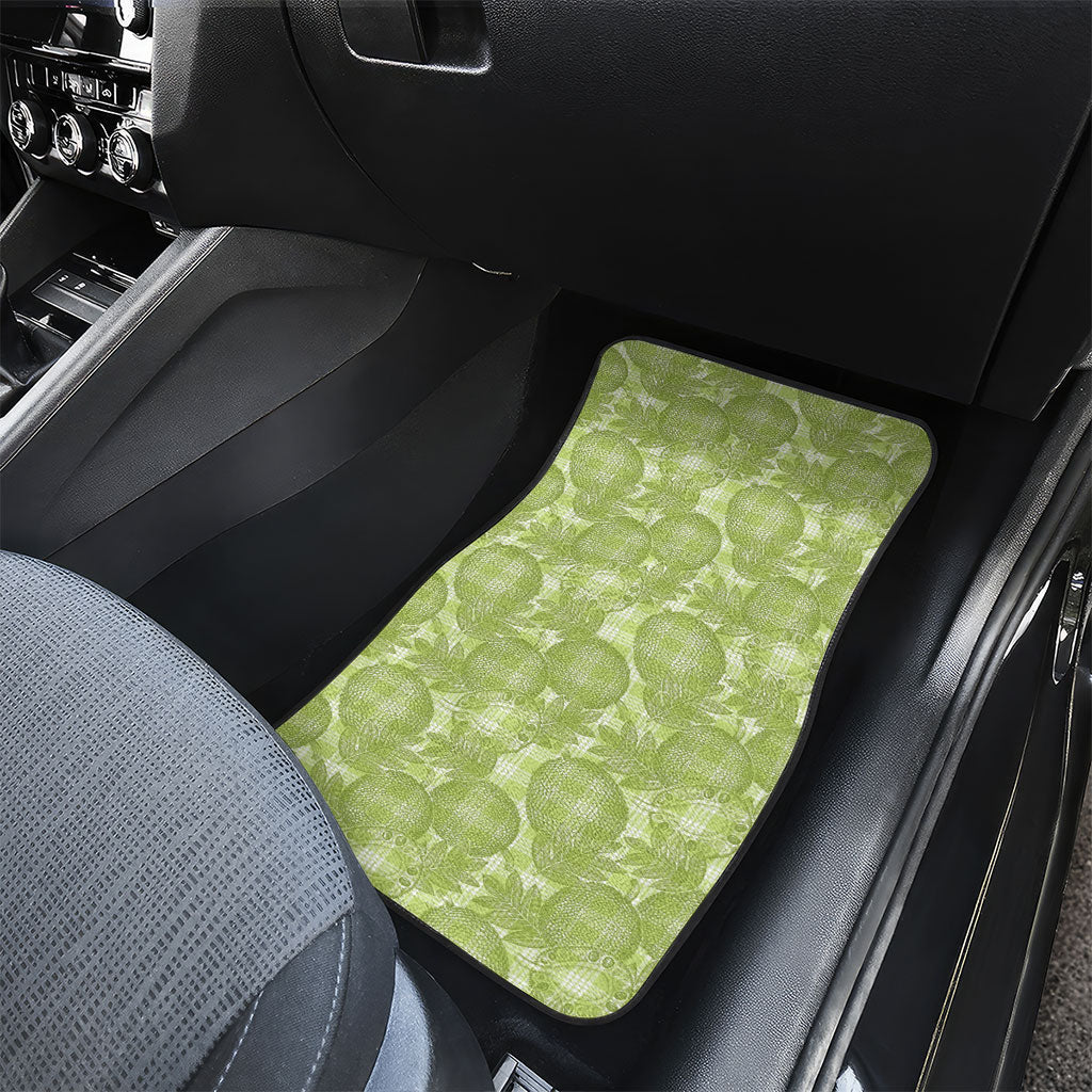 Omaomao Hawaii Breadfruit Palaka Motifs Car Mats LT14 - Polynesian Pride