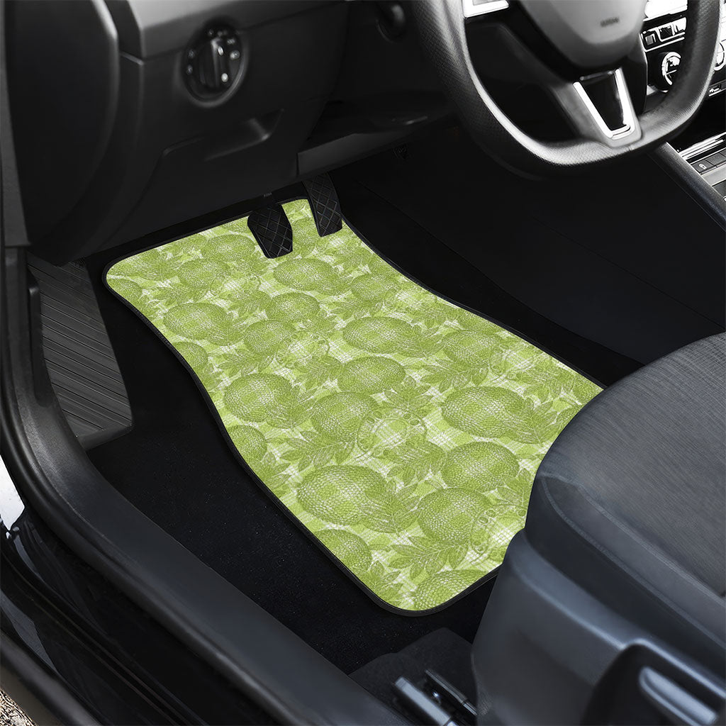 Omaomao Hawaii Breadfruit Palaka Motifs Car Mats LT14 - Polynesian Pride