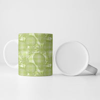 Omaomao Hawaii Breadfruit Palaka Motifs Ceramic Mug LT14 - Polynesian Pride