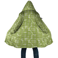 Omaomao Hawaii Breadfruit Palaka Motifs Cloak LT14 Unisex Green - Polynesian Pride