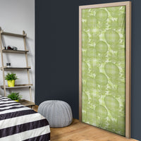 Omaomao Hawaii Breadfruit Palaka Motifs Door Cover LT14 - Polynesian Pride