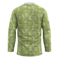 Omaomao Hawaii Breadfruit Palaka Motifs Hockey Jersey LT14 - Polynesian Pride