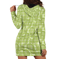 Omaomao Hawaii Breadfruit Palaka Motifs Hoodie Dress LT14 - Polynesian Pride