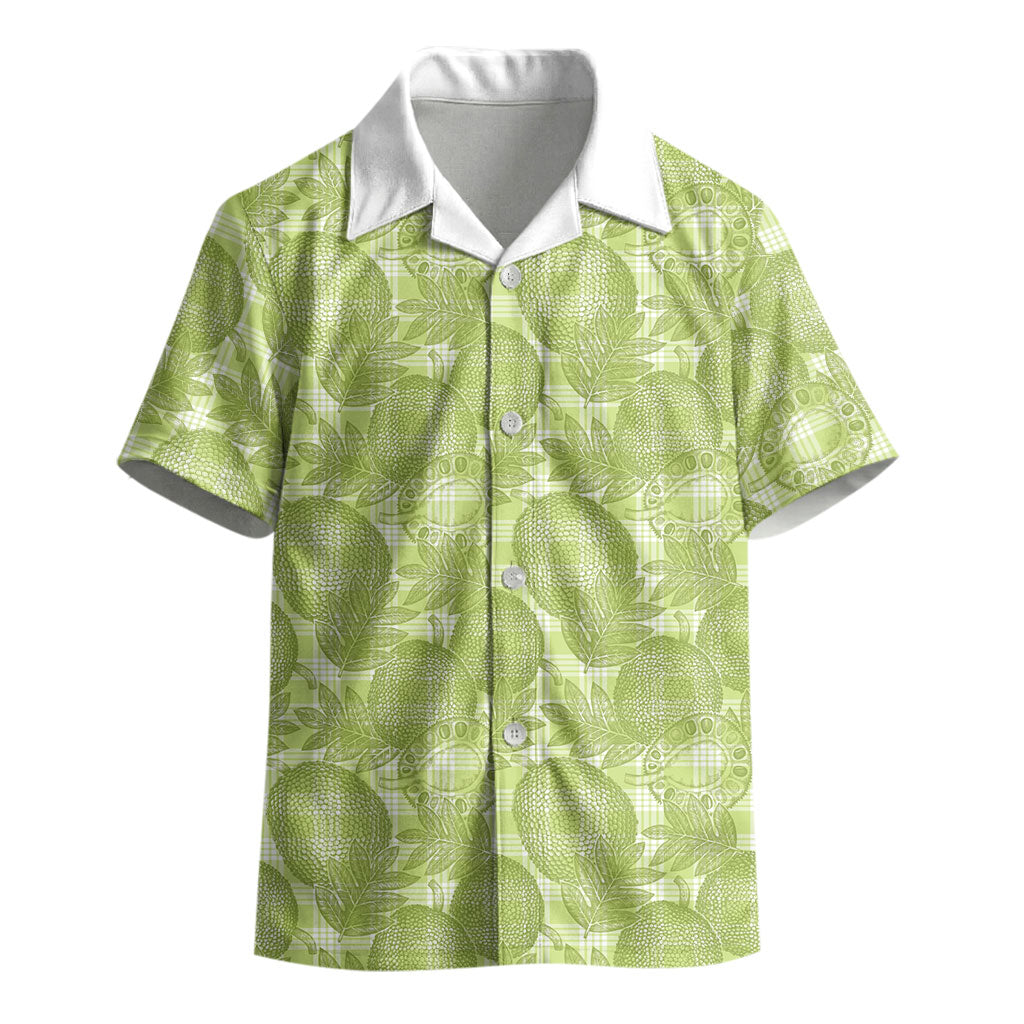 Omaomao Hawaii Breadfruit Palaka Motifs Kid Hawaiian Shirt LT14 - Polynesian Pride