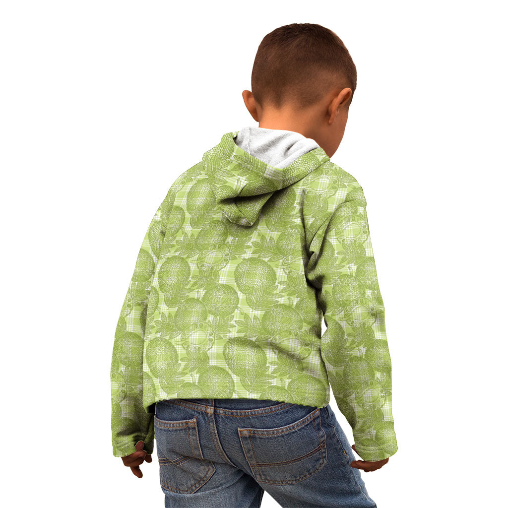Omaomao Hawaii Breadfruit Palaka Motifs Kid Hoodie LT14 - Polynesian Pride