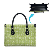 Omaomao Hawaii Breadfruit Palaka Motifs Leather Bag LT14 - Polynesian Pride