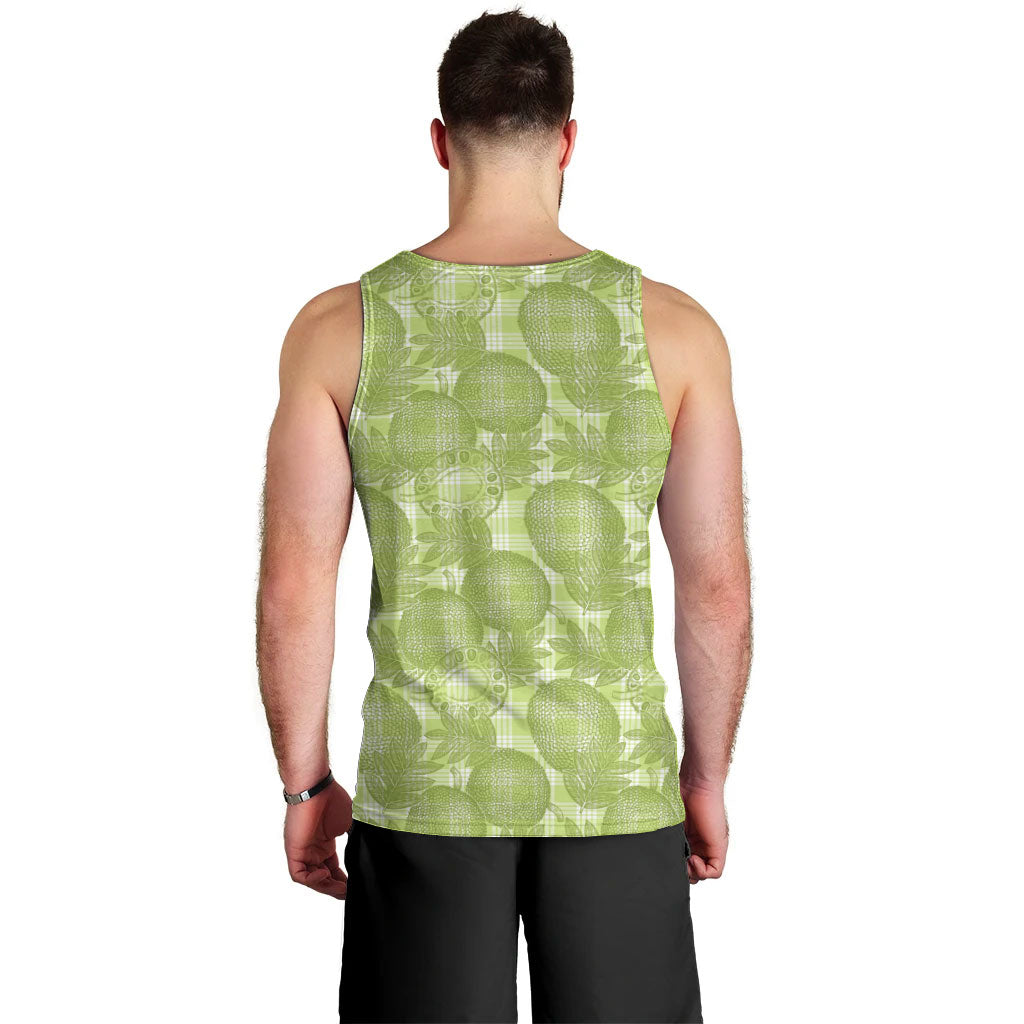 Omaomao Hawaii Breadfruit Palaka Motifs Men Tank Top LT14 - Polynesian Pride