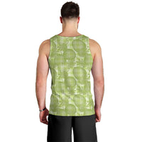Omaomao Hawaii Breadfruit Palaka Motifs Men Tank Top LT14 - Polynesian Pride