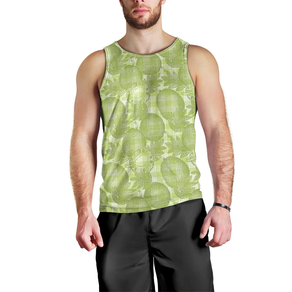 Omaomao Hawaii Breadfruit Palaka Motifs Men Tank Top LT14 - Polynesian Pride