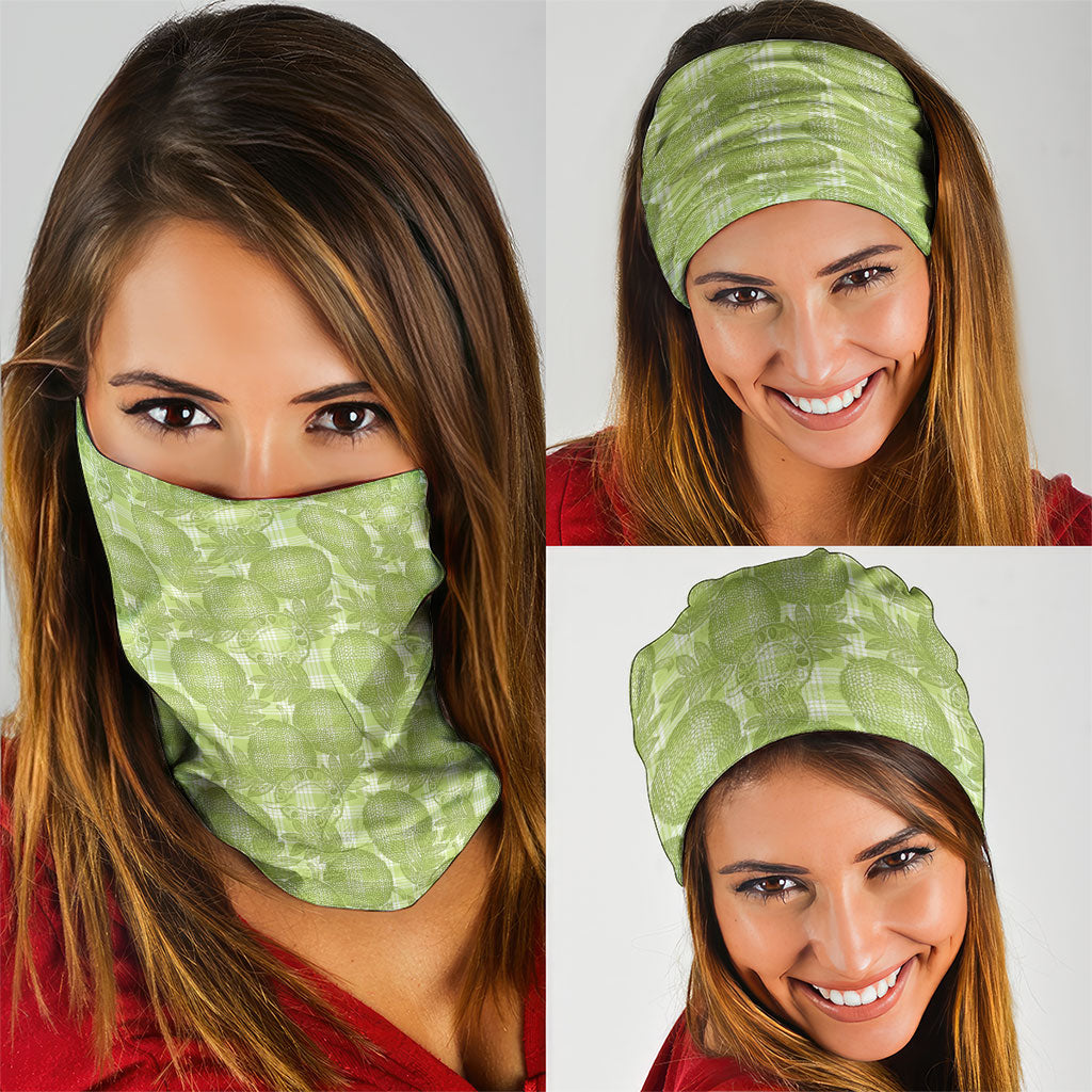 Omaomao Hawaii Breadfruit Palaka Motifs Neck Gaiter LT14 - Polynesian Pride
