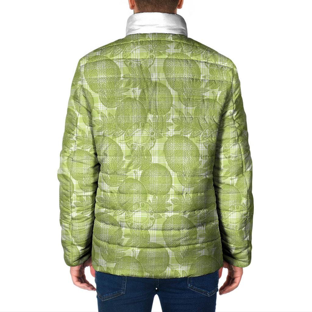 Omaomao Hawaii Breadfruit Palaka Motifs Padded Jacket LT14 - Polynesian Pride
