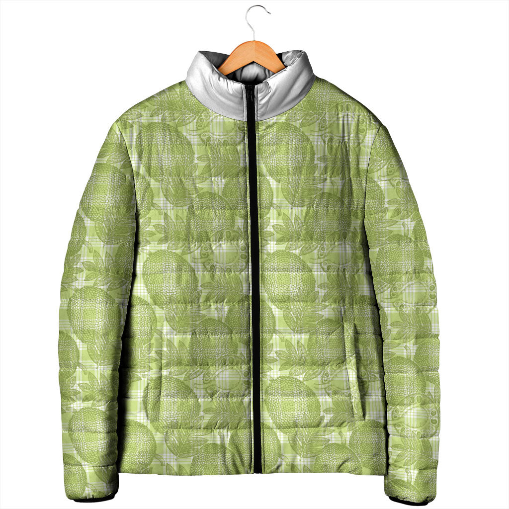 Omaomao Hawaii Breadfruit Palaka Motifs Padded Jacket LT14 - Polynesian Pride