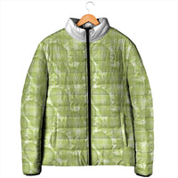 Omaomao Hawaii Breadfruit Palaka Motifs Padded Jacket LT14 - Polynesian Pride