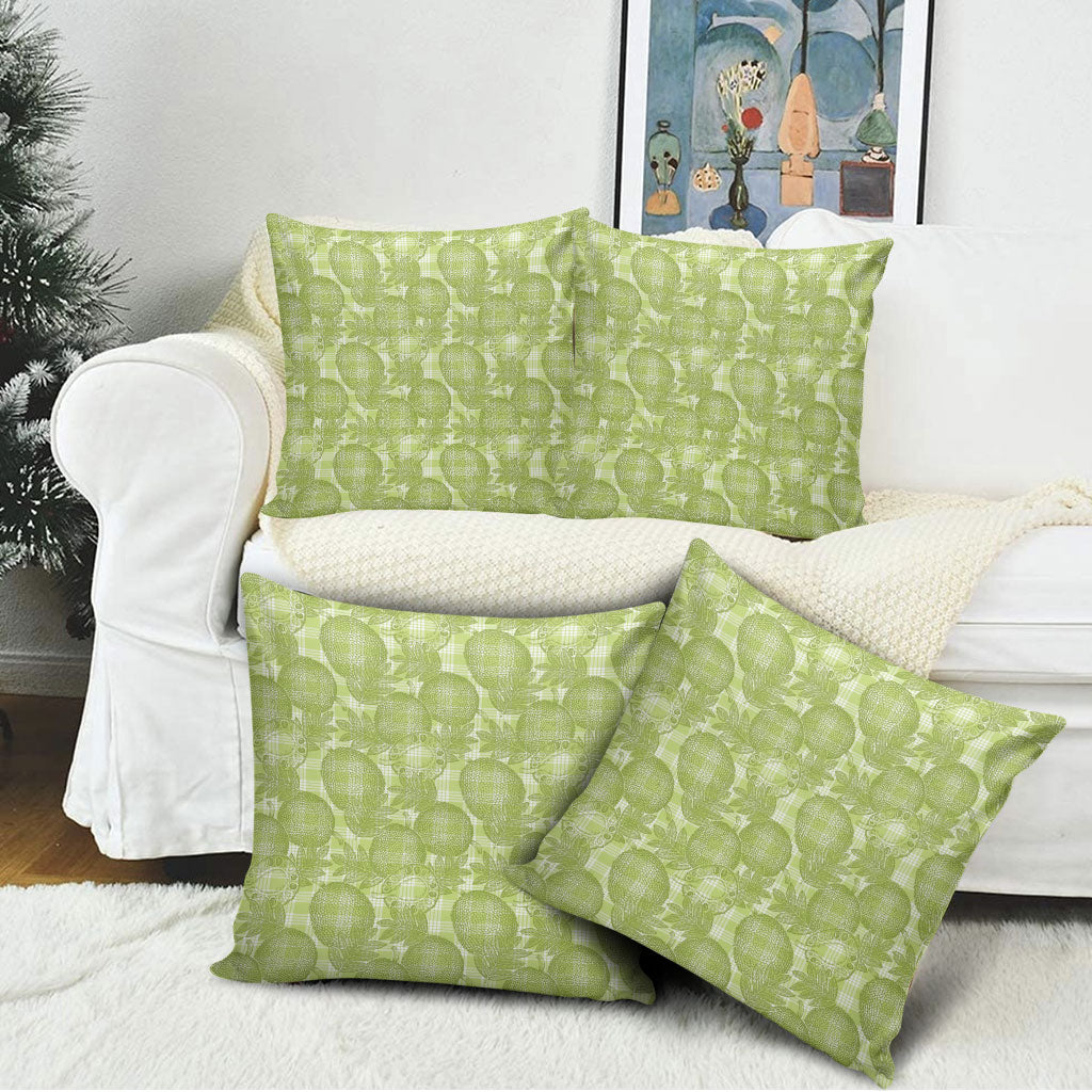 Omaomao Hawaii Breadfruit Palaka Motifs Pillow Cover LT14 - Polynesian Pride