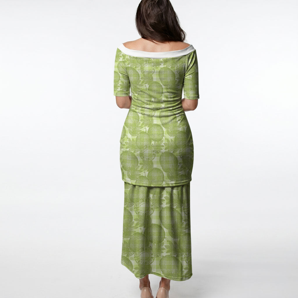 Omaomao Hawaii Breadfruit Palaka Motifs Puletasi LT14 - Polynesian Pride