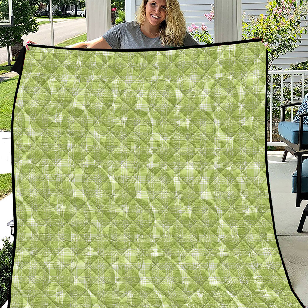 Omaomao Hawaii Breadfruit Palaka Motifs Quilt