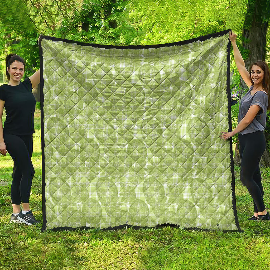Omaomao Hawaii Breadfruit Palaka Motifs Quilt LT14 - Polynesian Pride