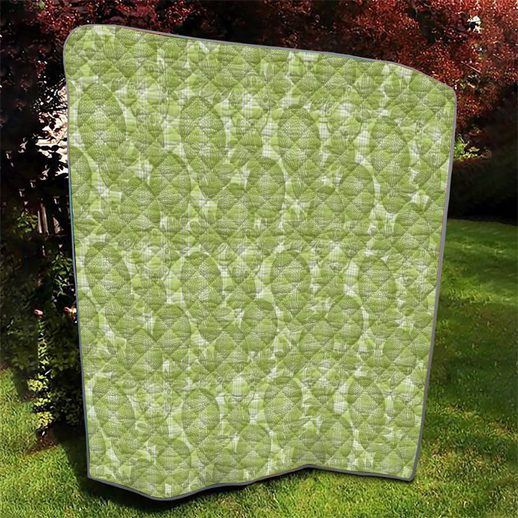 Omaomao Hawaii Breadfruit Palaka Motifs Quilt LT14 - Polynesian Pride