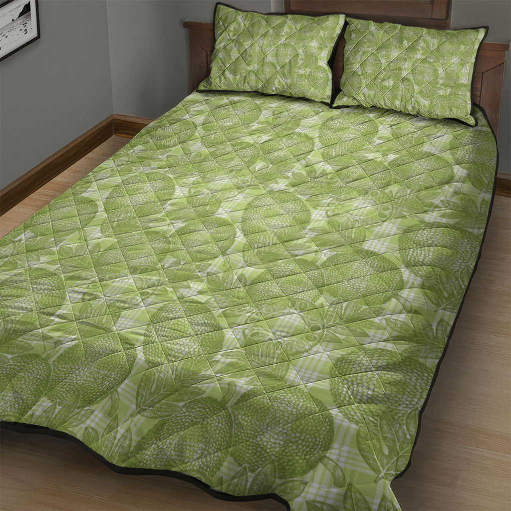 Omaomao Hawaii Breadfruit Palaka Motifs Quilt Bed Set LT14 - Polynesian Pride