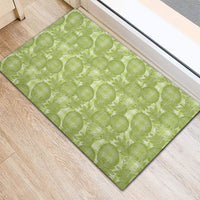 Omaomao Hawaii Breadfruit Palaka Motifs Rubber Doormat LT14 - Polynesian Pride