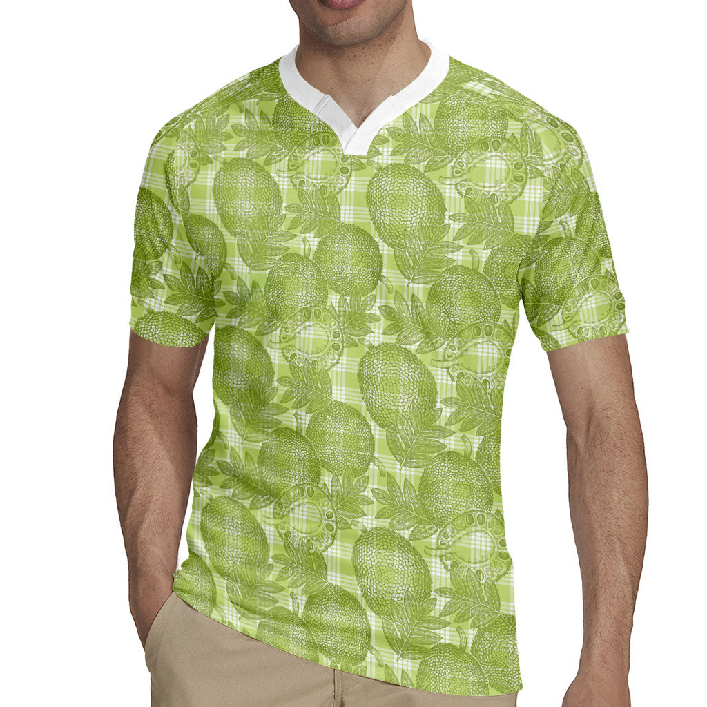 Omaomao Hawaii Breadfruit Palaka Motifs Rugby Jersey LT14 - Polynesian Pride