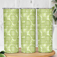 Omaomao Hawaii Breadfruit Palaka Motifs Skinny Tumbler LT14 - Polynesian Pride