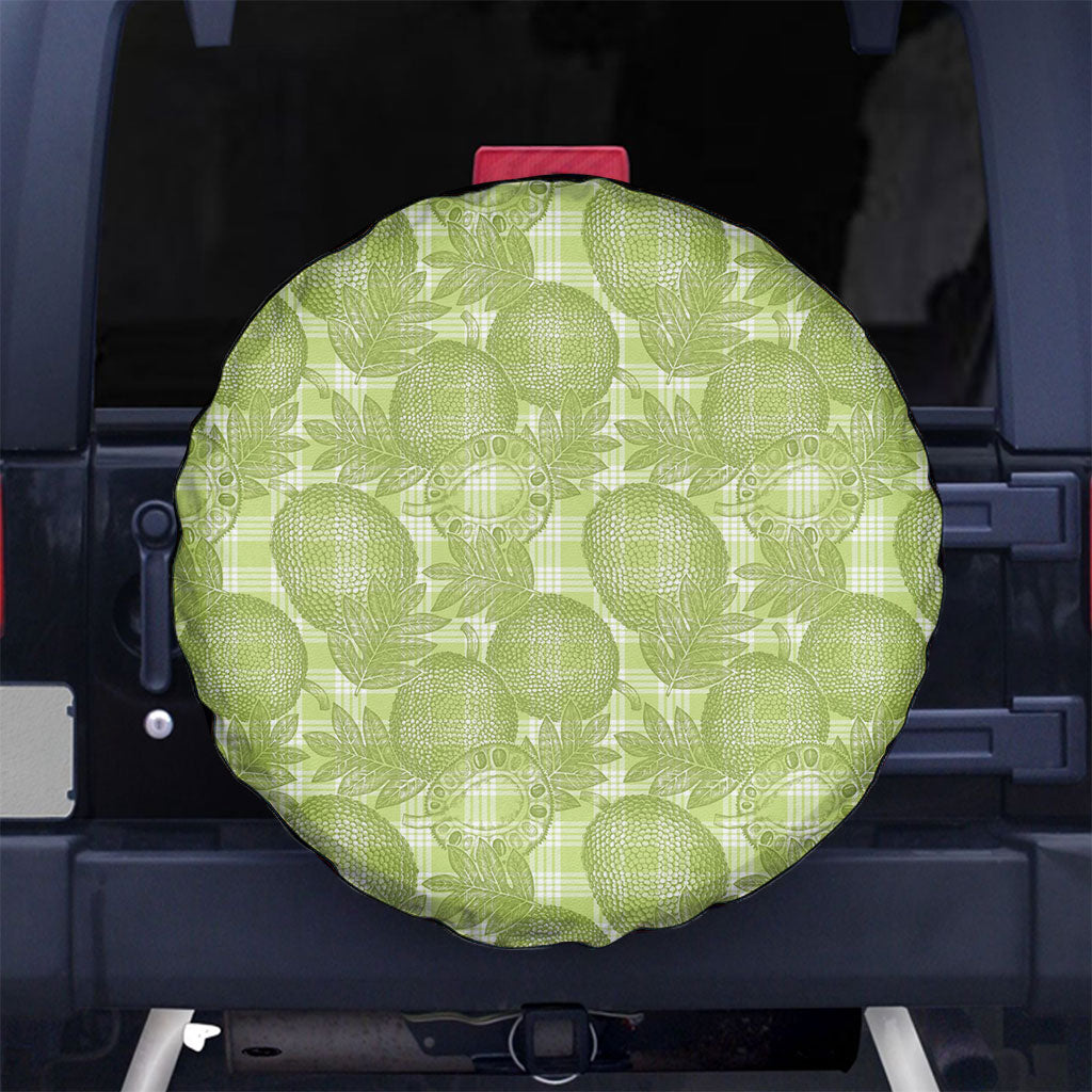 Omaomao Hawaii Breadfruit Palaka Motifs Spare Tire Cover LT14 No hole Green - Polynesian Pride