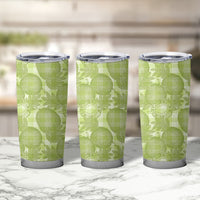 Omaomao Hawaii Breadfruit Palaka Motifs Tumbler Cup LT14 - Polynesian Pride
