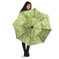 Omaomao Hawaii Breadfruit Palaka Motifs Umbrella LT14 - Polynesian Pride