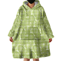 Omaomao Hawaii Breadfruit Palaka Motifs Wearable Blanket Hoodie LT14 - Polynesian Pride