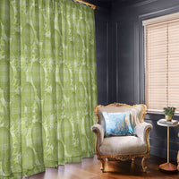 Omaomao Hawaii Breadfruit Palaka Motifs Window Curtain LT14 - Polynesian Pride