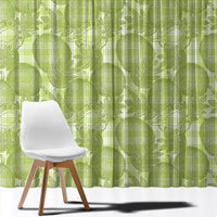 Omaomao Hawaii Breadfruit Palaka Motifs Window Curtain LT14 - Polynesian Pride