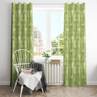 Omaomao Hawaii Breadfruit Palaka Motifs Window Curtain LT14 - Polynesian Pride